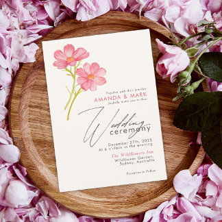 Convites Casamento Floral Russo Bold Boho Chic