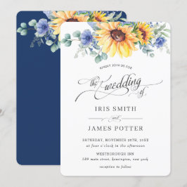Convites Casamento Floral Russo De Girassol De Girassol