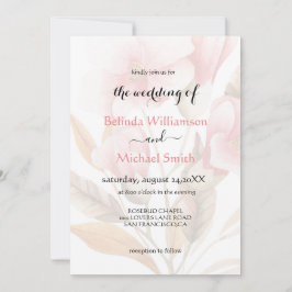 Convites Casamento Floral Rustic Boho