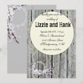 Convites Casamento Floral Rustic Elegant