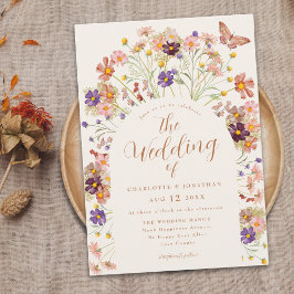 Convites Casamento Floral Rustic Fall Fall