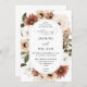Convites Casamento Floral Rustic Neutral Boho (Frente/Verso)