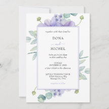 Casamento Floral Rustic Violet Summer