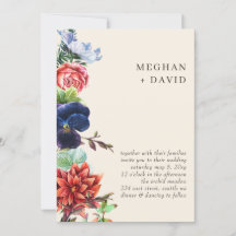 Casamento Floral Rustic Watercolor Blooms