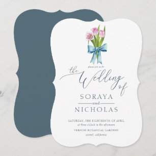 Convites Casamento Floral Simples e Elegante