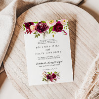 Casamento Floral Tradicional Rustic Blush Burgundy