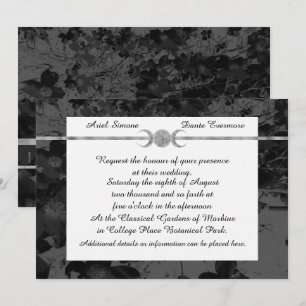 Convites Casamento Floral Triplo Gótico Ste Manipulador