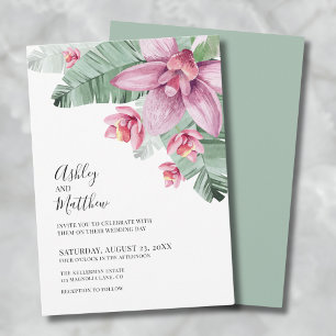 Convites Casamento Floral Tropical