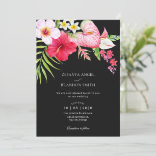 Convites Casamento floral tropical