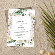 Casamento Floral Tropical de Greenery Boho