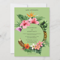 Casamento Floral Tropical Havaiana - Verde