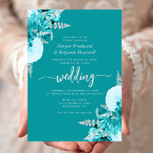 Casamento Floral Turquoise Silver