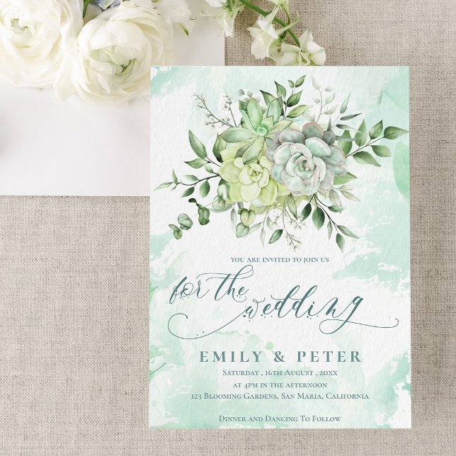Convites Casamento Floral Verde Elegante Eucalyptus Bonito (Elegant Eucalyptus Pretty Green Floral Wedding Invitation)