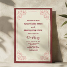 Casamento Floral Vintage Borgonha Jardim de Famíli