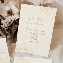 Casamento Floral Vintage Marfim e Dourado