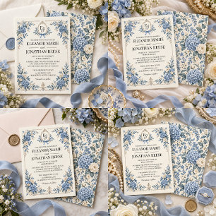 Convites Casamento Floral Vintage Something Blue