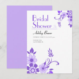 Convites Casamento floral violeta