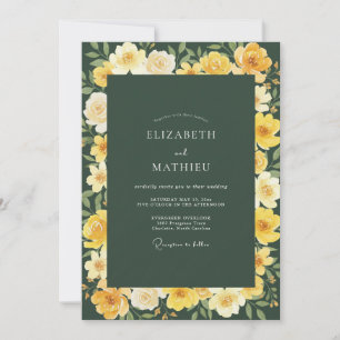 Convites Casamento Floresta Dourada Ranunculus Eucalipto
