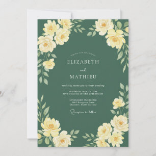Convites Casamento Floresta Esplêndida Hunter Verde