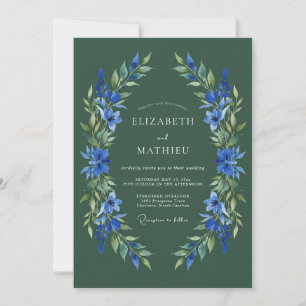 Convites Casamento Florestal Verde e Solene