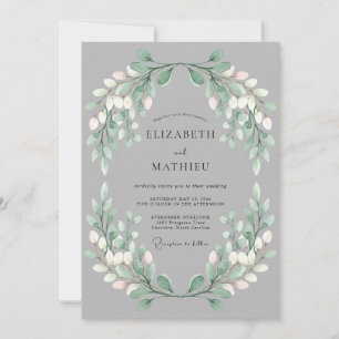 Convites Casamento Florido de Sage Verdant