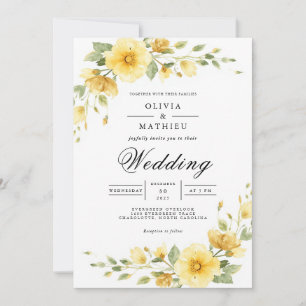 Convites Casamento Flourish do Arco do ouro Bloom