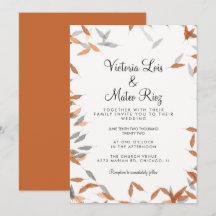 Casamento Flutuante de Folhas Caindo Rústicas Verd