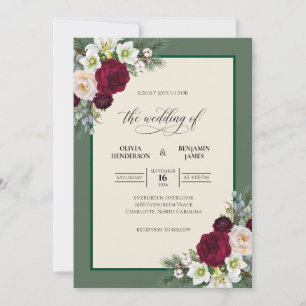 Convites Casamento Folha de Marfim Marrom