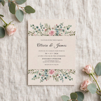 Convites Casamento Folha de Salva Champagne