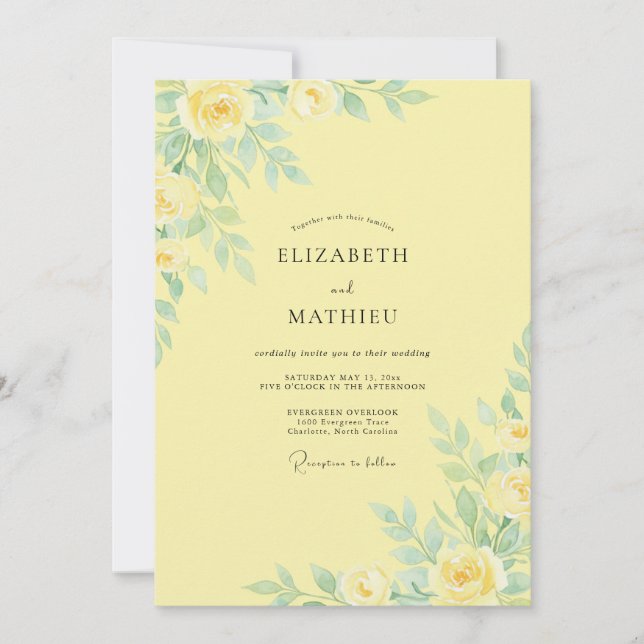 Convites Casamento Folhado Creme de Manteiga (Frente)