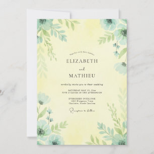 Convites Casamento Folhas Amarelas Manteiga