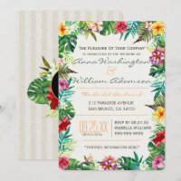 Casamento| Folhas tropicais, Flora & Rico