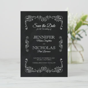 Convites Casamento Formal Clássico e Vintage Elegante