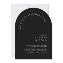Casamento Formal com Arco Preto Minimalista