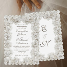 Casamento Formal com Roteiro de Moldura de Renda A