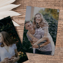 Convites Casamento Formal da Sobreposição de Fotografias Ro