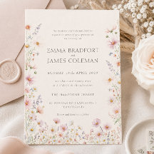 Casamento Formal de Flores Silvestres Caprichosas