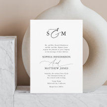 Casamento Formal De Monogramas De Money Antigo