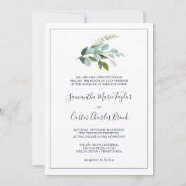 Convites Casamento Formal de Summer Greenery