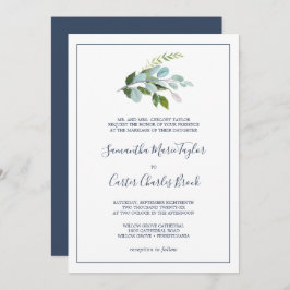 Convites Casamento Formal de Summer Greenery