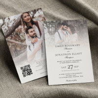 Casamento formal do código QR do Elegant 2 Photos 