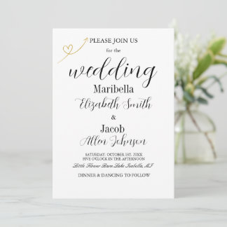 Convites Casamento Formal e Moderno em Branco Elegante