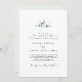 Convites Casamento Formal Elegante Greenery