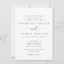 Casamento formal em preto e branco