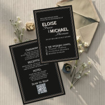 Casamento Formal Minimalista Gravata Preta