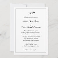 Casamento Formal Monograma Elegante Tudo Em Um