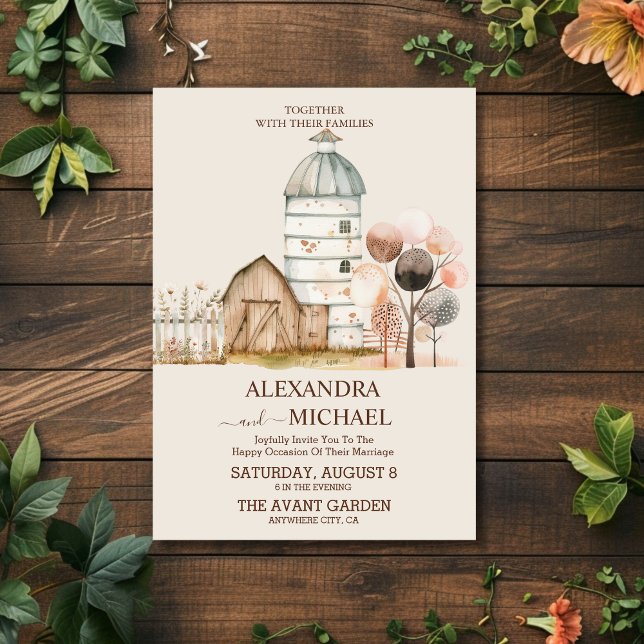 Convites Casamento Formal Ocidental (Criador carregado)