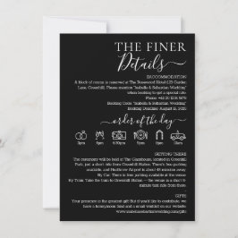 Convites Casamento Formal Preto Detalhes Mais Finos
