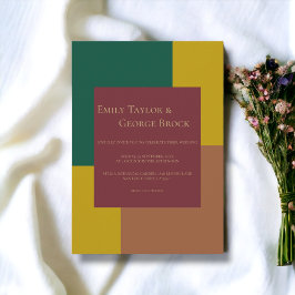 Convites Casamento Formal Simples E Colorido