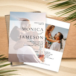Convites Casamento Foto Duo 2 Moderno
